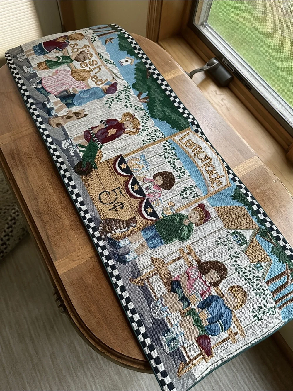 N/A tapestry table